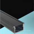 black LED linear Lighting aluminum Profile